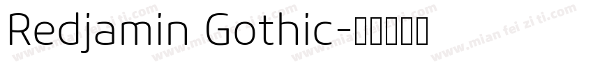 Redjamin Gothic字体转换